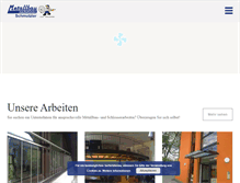 Tablet Screenshot of metallbau-schmutzler.de